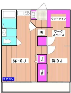 コーポ福島【2階】の間取り