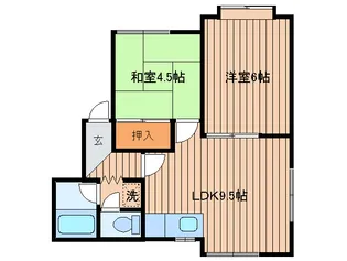 平岸3条ハイム【2階】の間取り