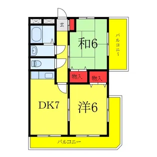 パールマンション東十条【2階】の間取り