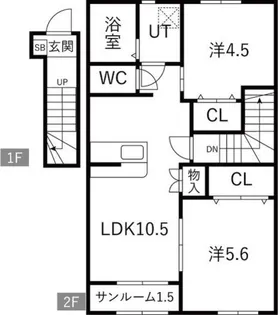 ジムカーナ【2階】の間取り