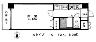 グラン・ルシールキワ【8階】の間取り