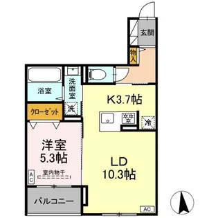 CLASSEUM仙台小田原 IV【2階】の間取り
