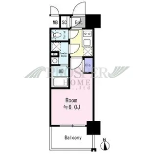 エスリード大阪イーストエッジ【2階】の間取り