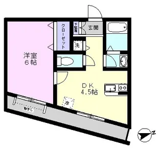 シャンブル【2階】の間取り