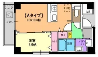 パラシオテルマス池上【4階】の間取り