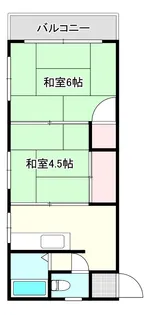 エステートHARA【2階】の間取り