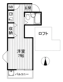 ヒューゲルハイム祖師谷【1階】の間取り