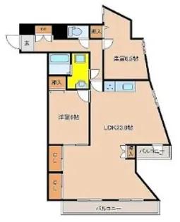 セレスト宮崎【6階】の間取り