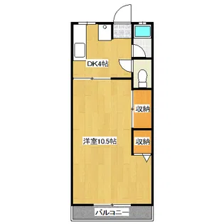 土田コーポ【1階】の間取り