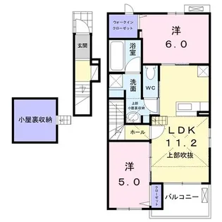 メゾン ラフレIV【2階】の間取り