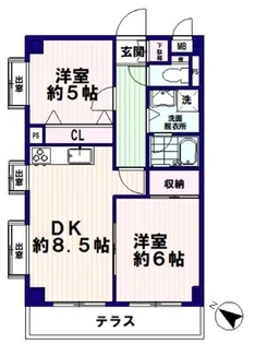 アクトピア方南町II【1階】の間取り