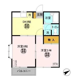 コーポフロンティアI【2階】の間取り