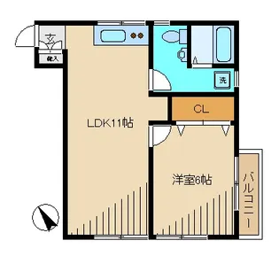 ブルーハイム【2階】の間取り