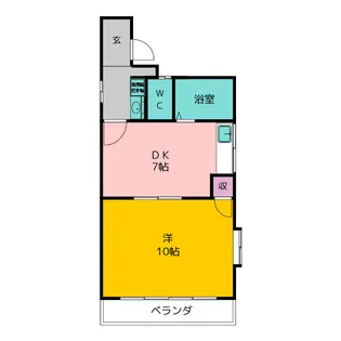 メゾンドフォーレ6番館【1階】の間取り