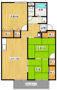 セジュールGOTOII【1階】の間取り