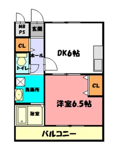 ベルシャンテ西明石1【2階】の間取り