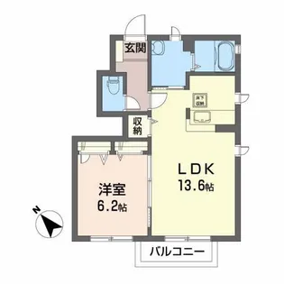 コンフォール参番館I【1階】の間取り