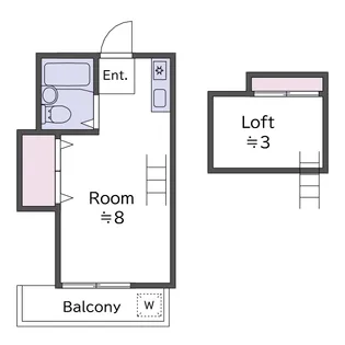 CASA滝王子【2階】の間取り
