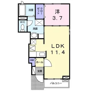 サンリット・M【1階】の間取り