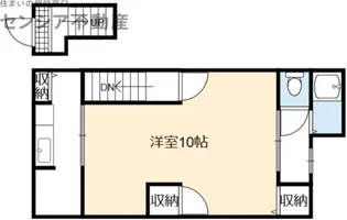 ひがなか文化【2階】の間取り