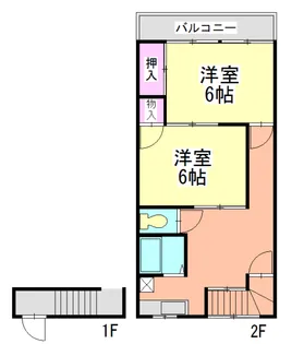 上宮田プラザ 2F【2階】の間取り