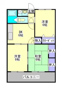 日の出マンション【3階】の間取り