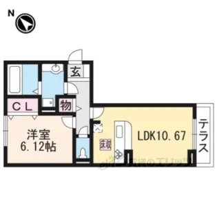 セジュールサンフィールド【2階】の間取り