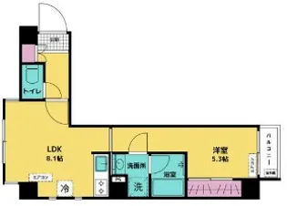 スターファイブ三軒茶屋【4階】の間取り