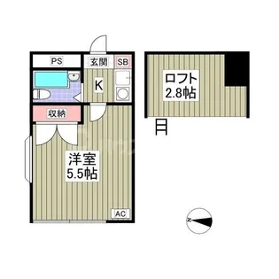 テラス大成【2階】の間取り
