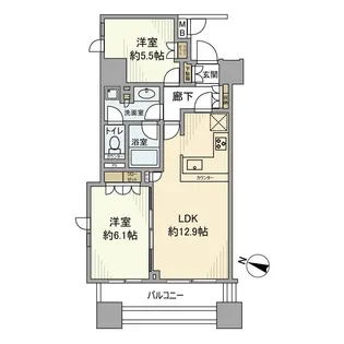 レグノ・フォルテ二番町【12階】の間取り