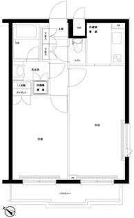 ルーブル新宿西落合七番館【5階】の間取り