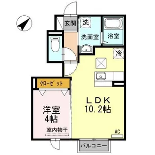 メゾン・ド・リヴィエール【1階】の間取り