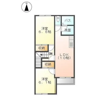 スターテラス小池原【2階】の間取り