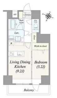 GRAN PASEO 三ノ輪【7階】の間取り