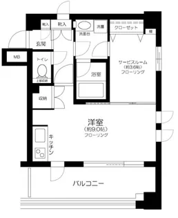 東急ドエルアルス本郷南【2階】の間取り
