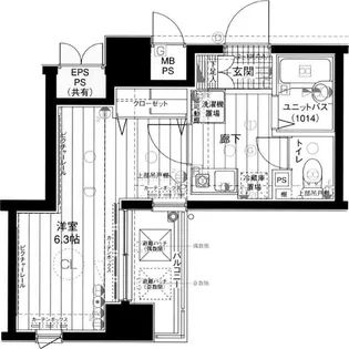 メインステージ日本橋箱崎II【5階】の間取り