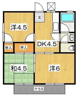 コーポ小八幡【1階】の間取り
