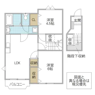 エルカラットII【2階】の間取り