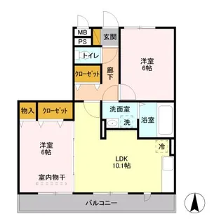 IVY TERRACE【2階】の間取り