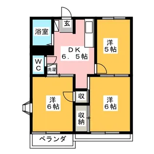 アネックスめじろ台D棟【2階】の間取り
