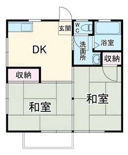 コーポ石井B【1階】の間取り