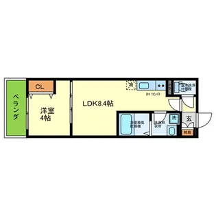 D porta cerezo【3階】の間取り