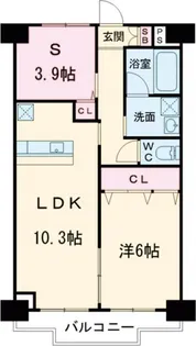 クイーンハイツ浅伊【5階】の間取り