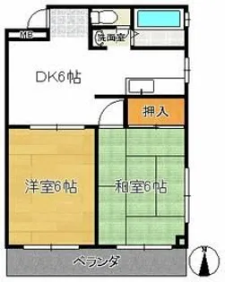 コーポ須山【3階】の間取り