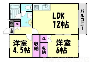 TARIACOOT阪南【1階】の間取り