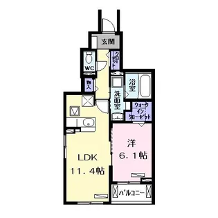 ブルーデイジー【1階】の間取り