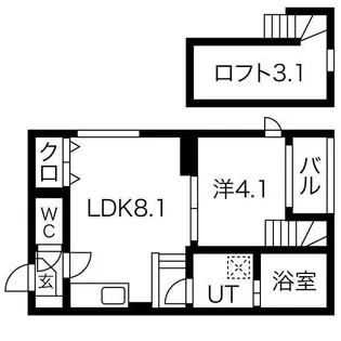 CREST【1階】の間取り