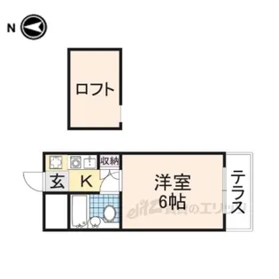 シティパレスJR郡山駅前【1階】の間取り