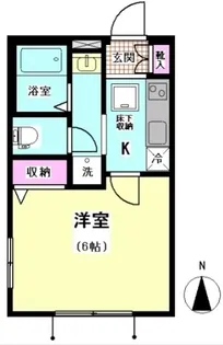 ドゥ シュークル【1階】の間取り