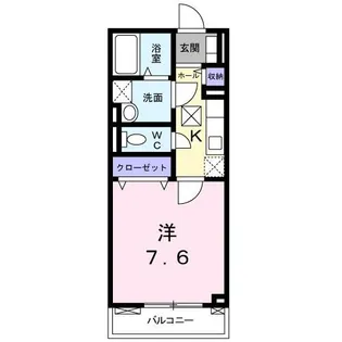 シャトーブラン【2階】の間取り